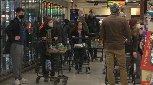 Crowds at Metcalfe's Market